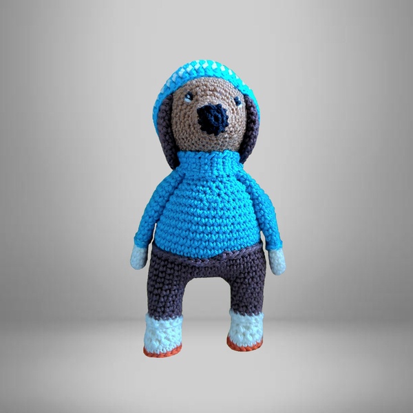 CHIEN EN COTON