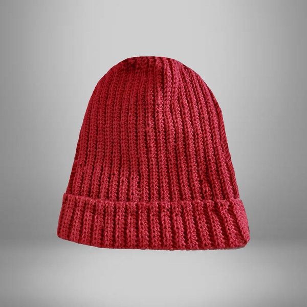 BONNET EN LAINE ROUGE