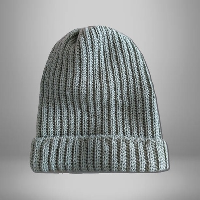 BONNET EN LAINE BLEU CIEL