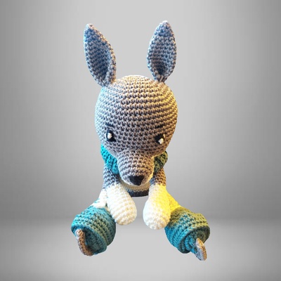 LOUP PATINEUR EN COTON