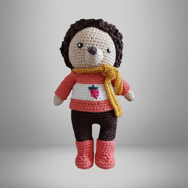 HERISSON EN COTON  NOUVEAU