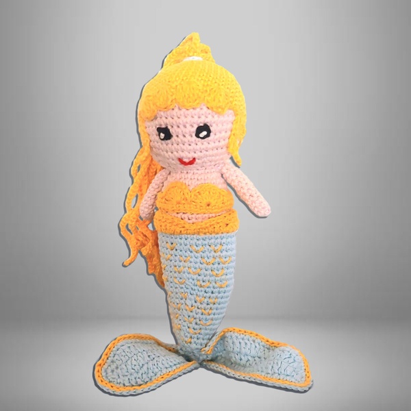 GRANDE SIRENE EN COTON ENV. 30 CM