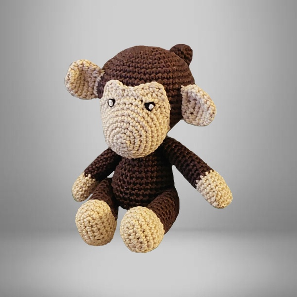 SINGE BRUN EN COTON