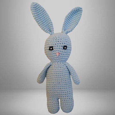 PETIT LAPIN BLEU EN COTON/ S O L D E