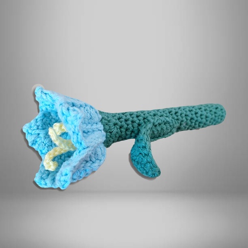 FLEUR BLEUE EN COTON