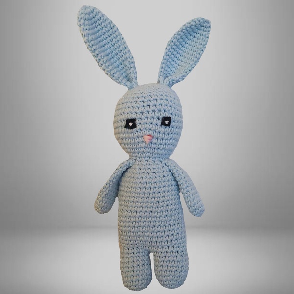 PETIT LAPIN BLEU EN COTON/ S O L D E