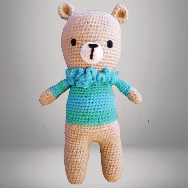 OURSON BEIGE EN LAINE   S O L D E