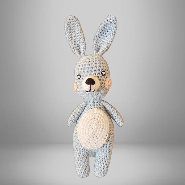 LAPIN BLEU EN COTON