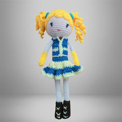 POUPEE BLONDE EN COTON
