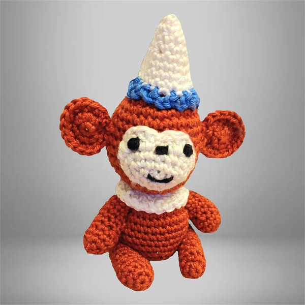 PETIT SINGE AVEC CHAPEAU, EN COTON